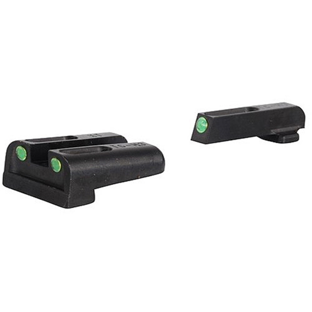 Picture of  Truglo Tg131nt4 Tfo  Black | Green Tritium & Fiber Optic Front Sight Green Tritium & Fiber Optic Rear Sight 788130019504