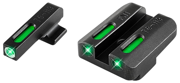 Picture of  Truglo Tg13fn3a Tfx  Black | Green Tritium & Fiber Optic White Outline Front Sight Green Tritium & Fiber Optic Rear Sight 788130022061