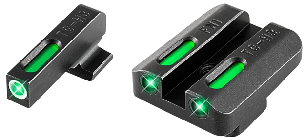 Picture of  Truglo Tg13fn1a Tfx  Black | Green Tritium & Fiber Optic White Outline Front Sight Green Tritium & Fiber Optic Rear Sight 788130022047