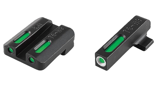 Picture of Truglo Tfx Tritium/Fiber-Optic Day/Night Handgun Sights, Green, Novak Lomnt Cut .270 FR / .450 Rear (1911 5" Govt9mm / .40 S&W) TG13NV2A