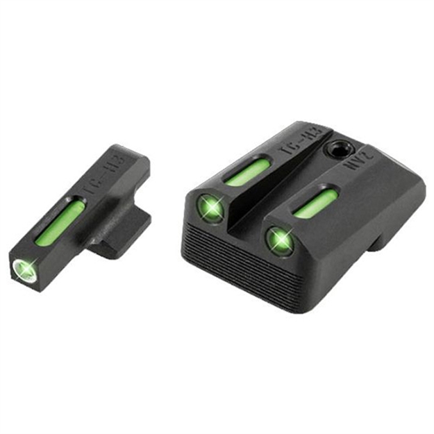 Picture of  Truglo Tgtg13nv4a Tfx  Black | Green Tritium & Fiber Optic White Outline Front Sight Green Tritium & Fiber Optic Rear Sight