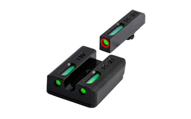 Picture of  Truglo Tg13ta2pc Tfx Pro  Black | Green Tritium & Fiber Optic Orange Outline Front Sight Green Tritium & Fiber Optic Rear Sight 788130023204