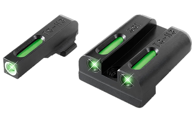 Picture of  Truglo Tg13sg2a Tfx  Black | Green Tritium & Fiber Optic White Outline Front Sight Green Tritium & Fiber Optic Rear Sight 788130019788