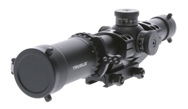 Picture of Truglo Tg-8518Tlr Omnia  Black Anodized 1-8X24mm 30Mm Tube Illuminated Aptr Reticle TG8518TLR