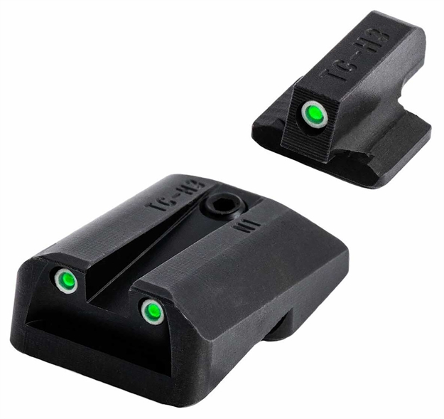 Picture of  Truglo Tgtg231f3w Tritium Pro  Black | Green Tritium White Outline Front Sight Green Tritium Rear Sight 788130023983