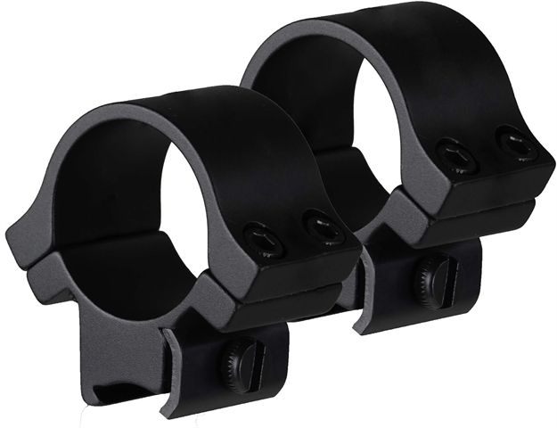 Picture of Truglo Tgtg8961b3 Lightweight Scope Rings  Matte Black 1" Medium 4 Screws (2 Per Side) TG-TG8961B3
