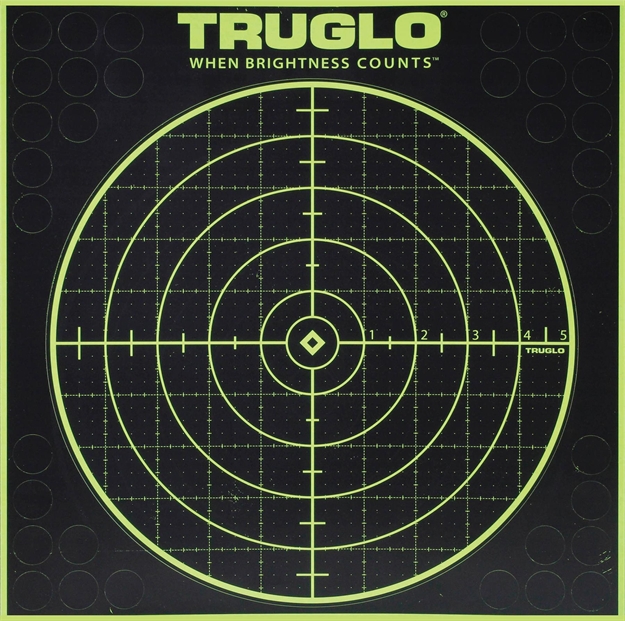 Picture of  Truglo Tg10a6 Tru-See Grid Self-Adhesive Heavy Paper Black/Green 12"X12" Bullseye 6 Pack 788130017944