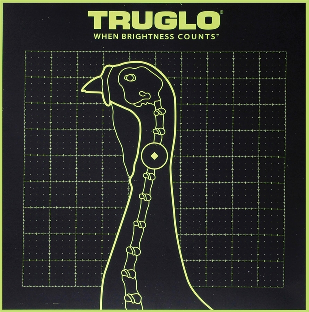 Picture of  Truglo Tg12a6 Tru-See Turkey Target Self-Adhesive Heavy Paper Black/Green 12"X12" 6 Pack 788130017982
