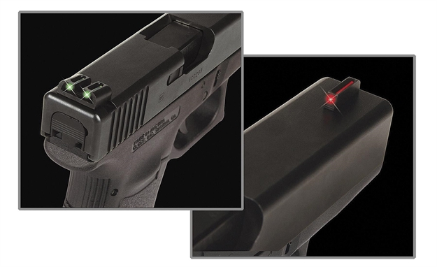 Picture of  Truglo Tg131s2 Fiber-Optic  Red/Fiber Optic Front Sight-Green/Fiber Optic Rear Sight Sig Sauer P-Series #6 Front/#8 Rear 788130080719