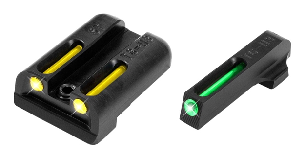 Picture of  Truglo Tg131st2y Tfo  Green/Tritium/Fiber Optic Front Sight-Yellow/Tritium/Fiber Optic Rear Sight Sig Sauer P-Series #6 Front/#8 Rear 788130020982