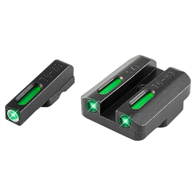 Picture of  Truglo Tg13cz1a Tfx  Black | Green Tritium & Fiber Optic White Outline Front Sight Green Tritium & Fiber Optic Rear Sight 788130022153