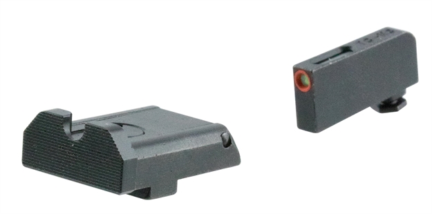 Picture of  Truglo Tg13glapc Tfx Pro  Orange Fiber Optic, Tritium Front/ Black Rear/Black Nitride Fortress Frame/Compatible W/Most Glock Except Single Stack & Mos, Front Post/Rear Dovetail Mount