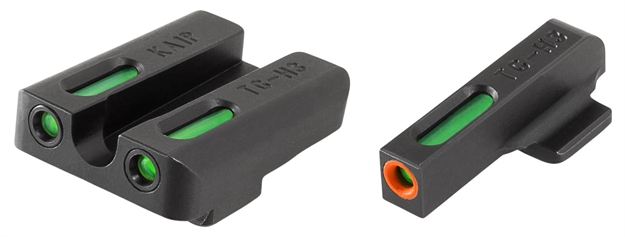 Picture of  Truglo Tg13ka1pc Tfx Pro  Black | Green Tritium & Fiber Optic Orange Outline Front Sight Green Tritium & Fiber Optic Rear Sight