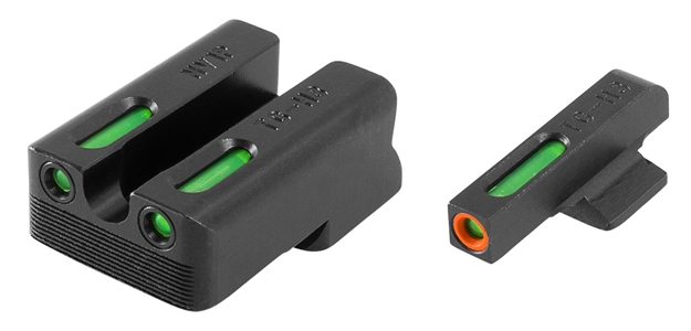 Picture of  Truglo Tg13nv1pc Tfx Pro  Black | Green Tritium & Fiber Optic Orange Outline Front Sight Green Tritium & Fiber Optic Rear Sight 788130022771