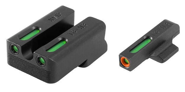 Picture of  Truglo Tg13nv2pc Tfx Pro  Black | Green Tritium & Fiber Optic Orange Outline Front Sight Green Tritium & Fiber Optic Rear Sight