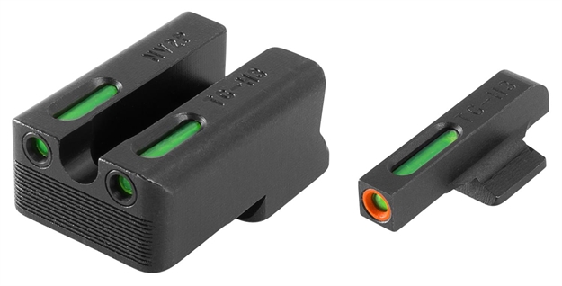 Picture of  Truglo Tg13nv3pc Tfx Pro  Black | Green Tritium & Fiber Optic Orange Outline Front Sight Green Tritium & Fiber Optic Rear Sight 788130022795