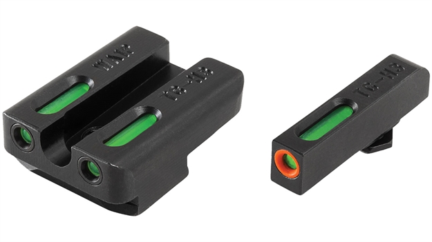 Picture of  Truglo Tg13wa1pc Tfx Pro  Black | Green Tritium & Fiber Optic Orange Outline Front Sight Green Tritium & Fiber Optic Rear Sight