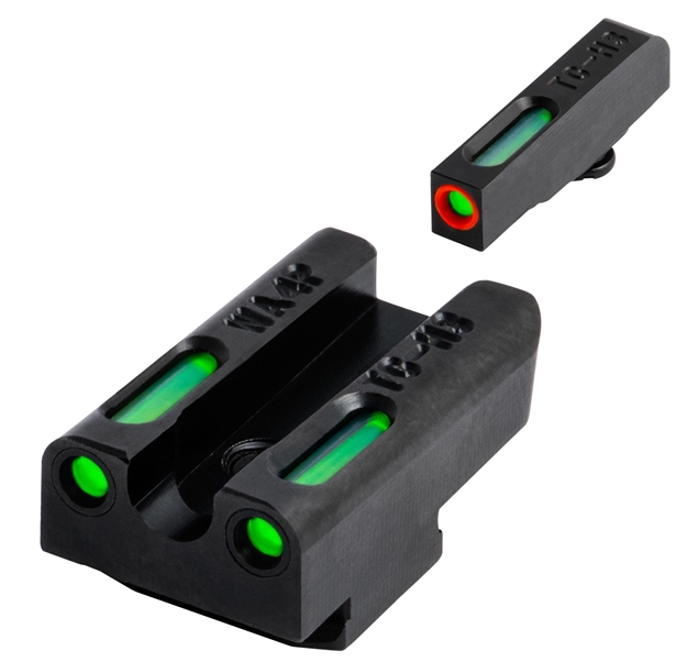 Picture of  Truglo Tg13wa4pc Tfx Pro  Black | Green Tritium & Fiber Optic Orange Outline Front Sight Green Tritium & Fiber Optic Rear Sight 788130024522