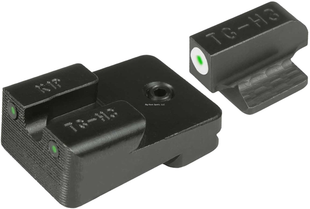 Picture of  Truglo Tg231k1w Tritium Pro  Black | Green Tritium White Outline Front Sight Green Tritium Rear Sight 788130023877