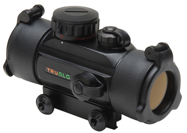 Picture of Truglo Dual Color Red Dot Sight 30Mm Tube 1X 5 Moa Red And Green Dot Reticle With Integral Weaver-Style Base Matte Black TG8030DB