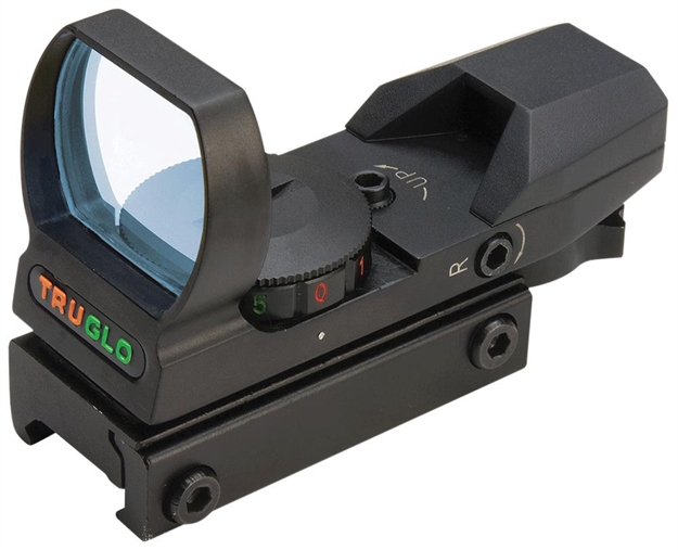 Picture of Truglo Dual Color Multi-Retical Reflex Sight, 1X, 74 FT Fov AT 100Yd, Weaver-Style Mounting System, 5 Moa Retical TG8360B 788130020180