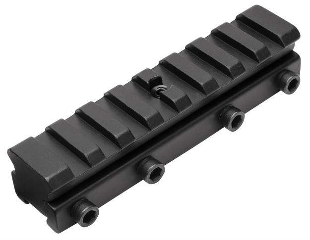 Picture of Truglo Crossbow Scope/Red-Dot Mounting Adapter, Converts 3/8" Base Into Weaver Style, Cnc Aluminum, Black Finish TG8953B 788130010709