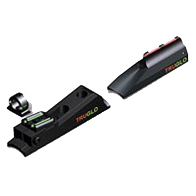 Picture of  Truglo Tg958x Muzzle Brite Sight Set In-Line Muzzleloaders Adjustable Red/Green Black Ghost Ring 788130010198