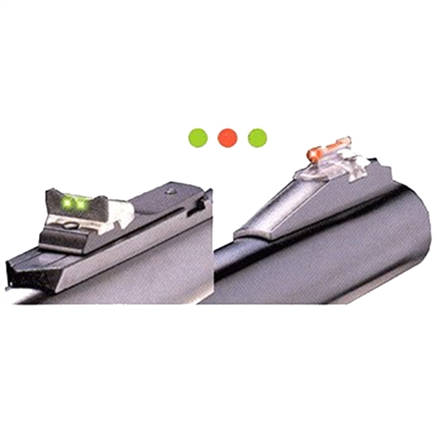 Picture of  Truglo Tg961r Slug Gun Series  Black | Red Fiber Optic Front Sight Green Fiber Optic Rear 788130040935