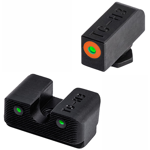 Picture of  Truglo Tgtg231z2c Tritium Pro  Black | Green Tritium Orange Outline Front Sight Green Tritium Rear Sight