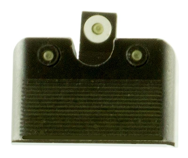 Picture of  Truglo Tg231g2mw Tritium Pro  High, White Outline Tritium Front/ Green Tritium Rear/Black Nitride Fortress Frame, Compatible W/Glock Mos, Front Post/Rear Dovetail Mount