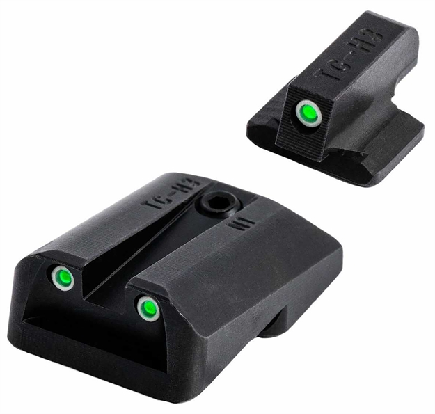 Picture of  Truglo Tgtg231n2w Tritium Pro  Black | Green Tritium White Outline Front Sight Green Tritium Rear Sight 788130023921