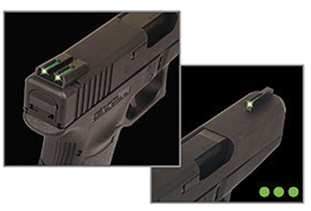 Picture of  Truglo Tg131gt2 Tfo  Green/Tritium/Fiber Optic Front Sight-Green/Tritium/Fiber Optic Rear Sight Glock 20/21