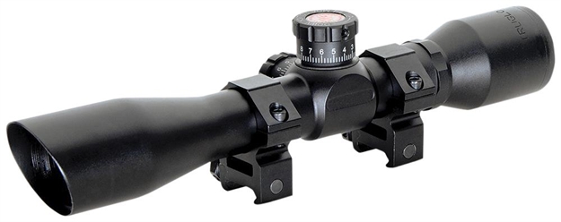 Picture of  Truglo Tg8504bt Tru-Brite Xtreme Compact Tactical 4X 32Mm Obj 20.79 FT @ 100Yds Fov 1" Tube Black Finish Mil-Dot