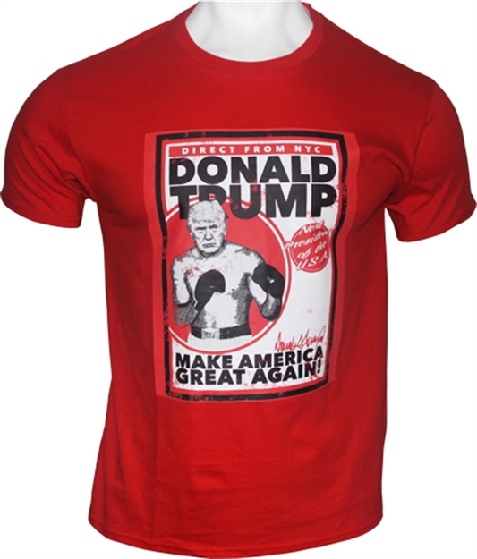Picture of Trump  Men's T-Shirt  Direct From Nyc Large Red