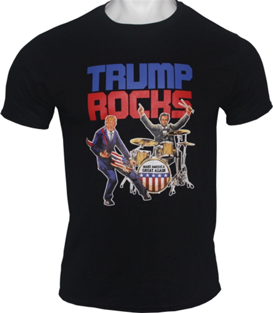 Picture of Trump  Men's T-Shirt  Rocks II Large Black