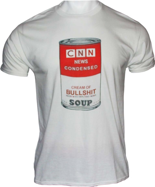 Picture of Trump Men's T-Shirt Cnn News Condensed Soup Small White