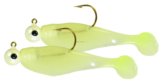 Picture of Ttf Dbl Shad Rig Glo Wht/Glo Wht 1/16Oz