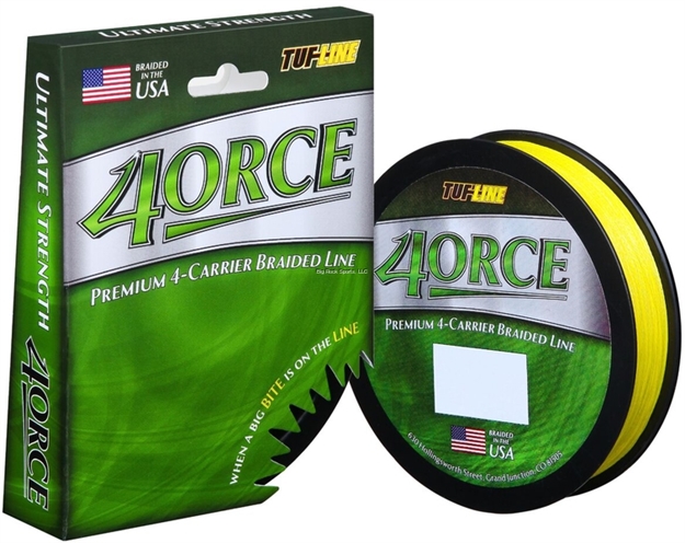 Picture of Tuf-Line 4Orce Braided Line 4-Carrier 15Lb 125Yd Yellow