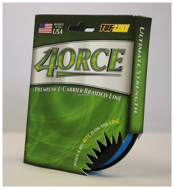 Picture of Tuf-Line 4Orce Braided Line 4-Carrier, 20Lb, 300 Yd, Blue, Boxed