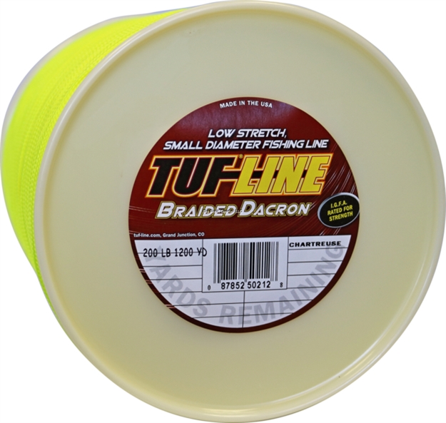 Picture of Tuf-Line Braided Dacron Line, 200Lb, 1200Yd, Chartreuse, Spool