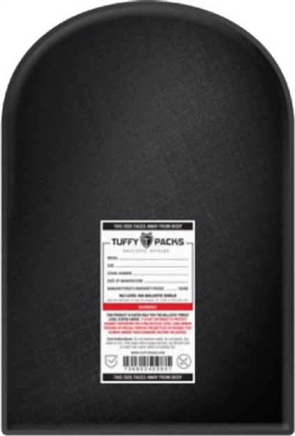 Picture of Tuffy Packs Ballistic Shield Backpack Insert 12"X18" 27 Ozs