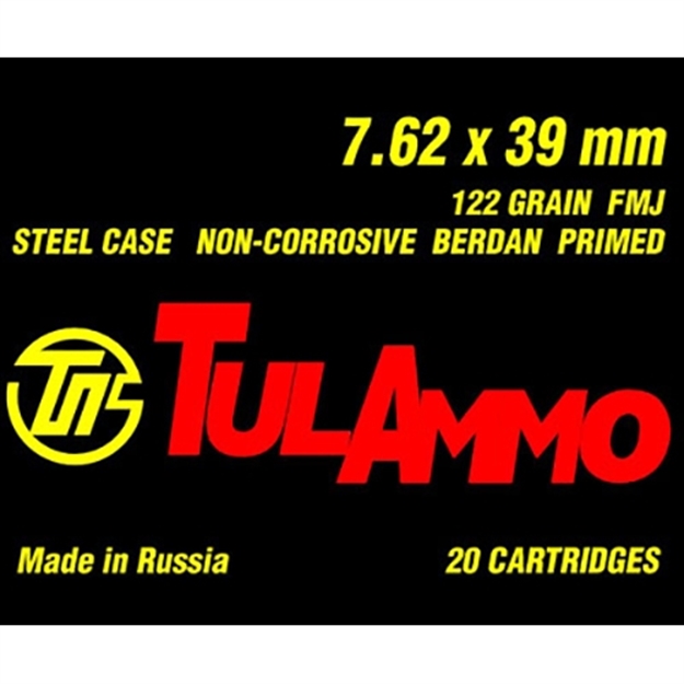 Picture of Tul 7.62X39 124Gr Fmj 20/Box