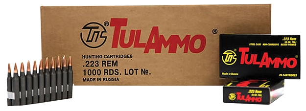 Picture of Tulammo 223 Fmj 55Gr 2953Fps Berdan      1000 CS