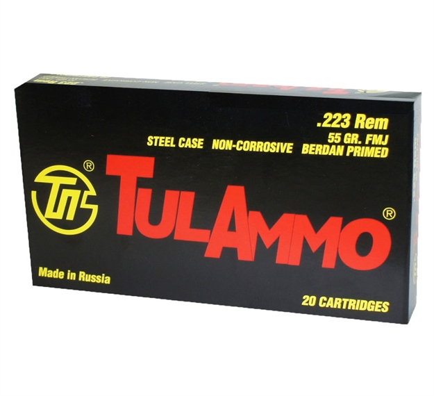 Picture of Tula 223Rem 55Gr Fmj NC 20/1000