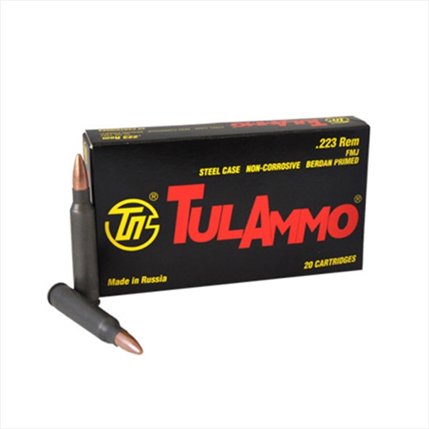 Picture of Tulammo 223Rem 75Gr HP 20/50 Steel Cased