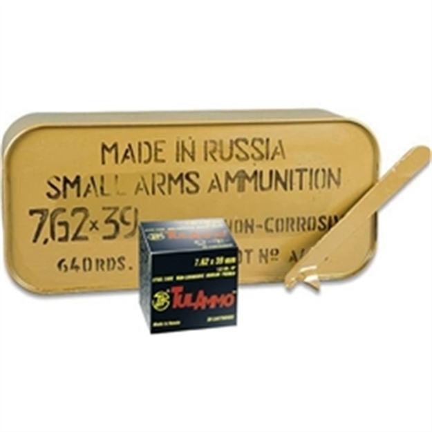 Picture of Tulammo 7.62X39 122Gr Fmj 640Rd Tin (Steel Cased)