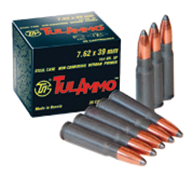 Picture of Tulammo 7.62X39 HP  124Gr 2330Fps Berdan 1000 CS