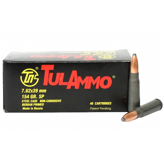 Picture of Tulammo Ammo 7.62X39 154Gr SP 40/25