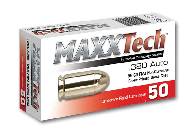Picture of Tulammo Maxxtech 380 Brass  95Gr Fmj 50Rd 1000Cs
