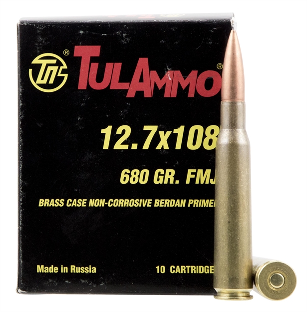 Picture of Tulammo Ta127101 Centerfire Rifle 12.7X108mm 680 GR Full Metal Jacket 10 Bx/ 6 CS